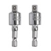 2 Pcs Impact Socket Drill Sockets Adapter Sets Impact Driver