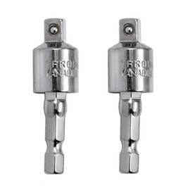 2 Pcs Impact Socket Drill Sockets Adapter Sets Impact Driver Socket Adapter Socket to Drill Adapter and Reducer Set for Impact Driver Adapter Impact Driver Adapter Set