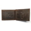 Fire Fighter Front Pocket Slim Fold Wallet Embossed Leather