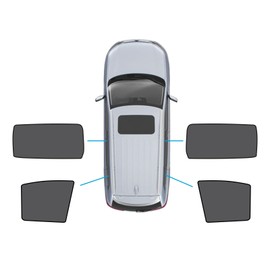 MAX COOL 2X Rear Port & 2X Triangular Window Magnetic Mesh Sun Shades Suitable for Kia Carnival