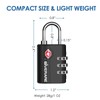 2 Pack TSA Approved Travel Luggage Locks, Suitcase Combination Lock,