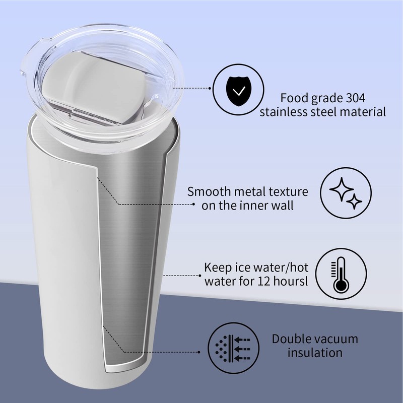 20oz/600ml Portable Music Tumbler Cup Detachable Bluetooth Speaker Cup Vacuum
