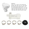 RV Toilet Vacuum Breaker Kit 385316906 Stainless Steel Clamp Sealed