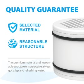 Waterdrop WHR-140 Shower Filter Replacement Cartridge for Culligan WHR-140, WSH-C125, ISH-100, HSH-C135, Shower Head Water Filter, with Advanced KDF Filtration Material, Pack of 2