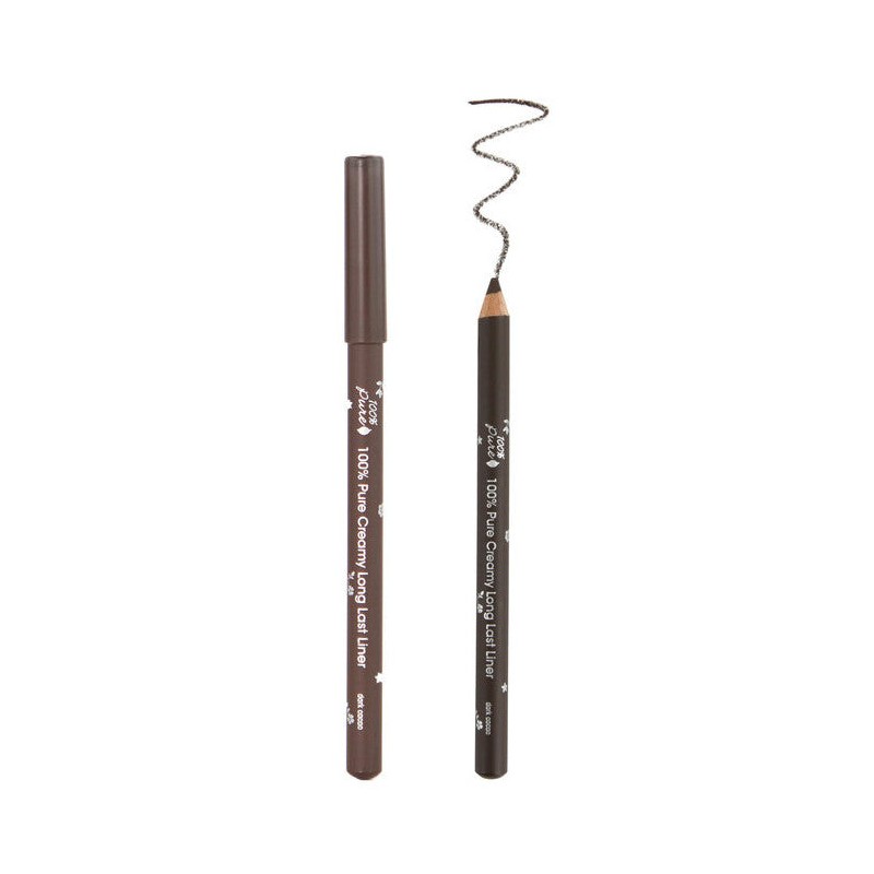 100% Pure Creamy Long Last Liner, Blackest Black 1.14g
