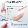 Double Rhythm Translucent Gel Polish Sheer Neutral Natural Light Milky
