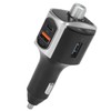 Bluetooth 5.0 FM Transmitter Dual Screen Display 3 USB Ports