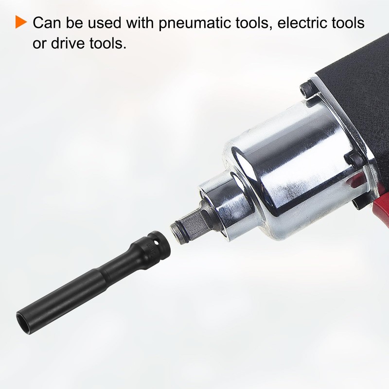 HARFINGTON 2pcs Deep Thin Wall Impact Socket 13mm Metric 6