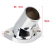 CarBole 45 degree Chrome Thermostat Housing Water Neck Compatible with