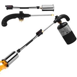 Sondiko Sondiko Big Flame Propane Torch Head Kit, Weed Torch, Heavy Duty Blow Torch Detachable Propane Weed Torch with High Output 800,000 BTU for Garden Stumps Wood Ice Snow Roofing, Black