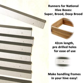 Actiasbee 12pcs Metal Runners for National Bee Hive Super and Brood Boxes 432
