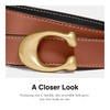Coach 25mm Sculpted C Reversible Belt