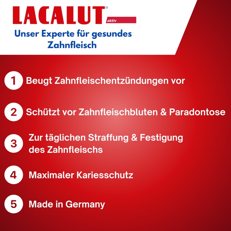 Lacalut Active Toothpaste Pack of 4 (4 x 100 ml)