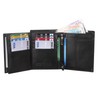 RAS WALLETS Mens RFID Blocking Soft Leather Trifold Purse Credit