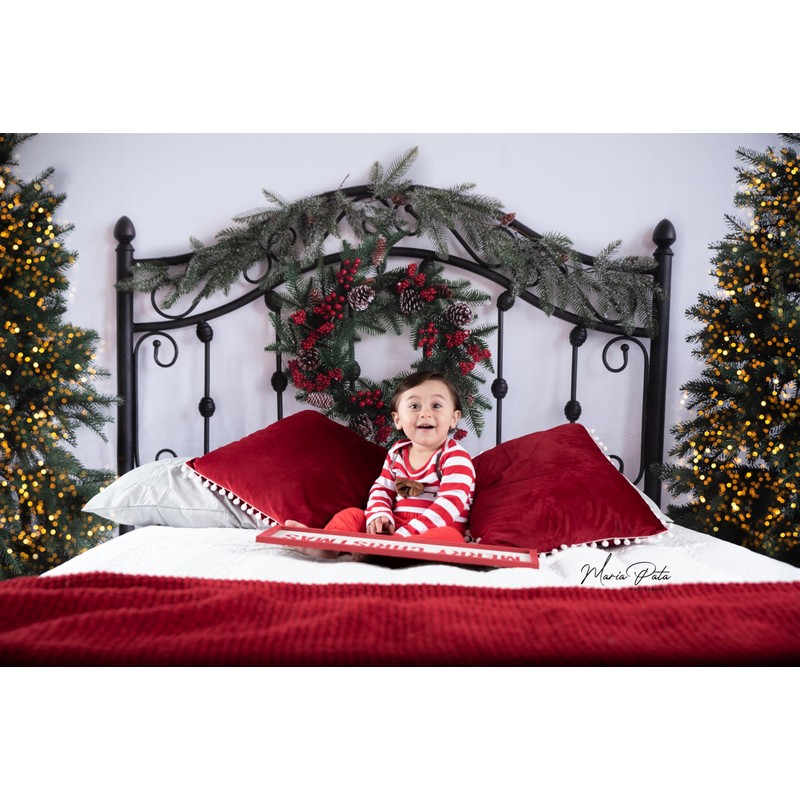 Kate 7x5ft Christmas Headboard Backdrops for Photography Christmas Tree Background