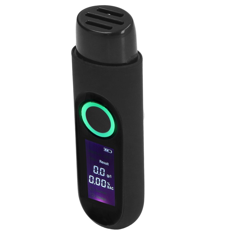 Alcohol Tester LCD 3 Color Display USB Charging Blowing Contactless