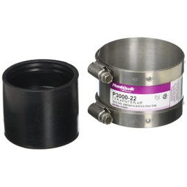 Fernco 3000-22 P3000-22 Proflex Shielded Specialty Couplings, 2" x 2", Chrome