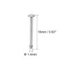 sourcing map Small Tiny Hardware Nails Carbon Steel 1.4X16mm(DXL) for