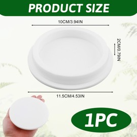 Batheidon 1 x Ventilation Pipe Cover, Diameter 100 mm, PVC End Piece for Ventilation Pipes, Backflow Prevention, Waterproof and Corrosion Resistant for Sewage and Ventilation Systems