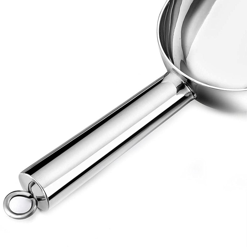 ANCLLO 6oz Stainless Steel Ice Scoop Coffee Bean Flour Scoop