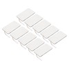 10Pcs TENS Unit Replacement Pads Rectangular Reusable Electrode Patches for