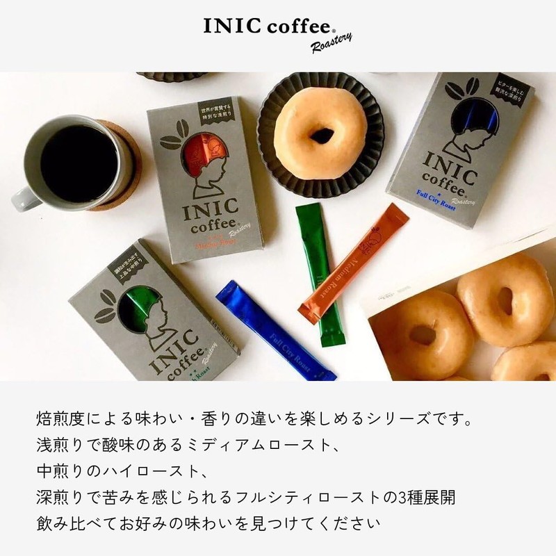 INIC coffe Roastery Specialty Coffee, Medium Roast, 12 Bottles (Highest