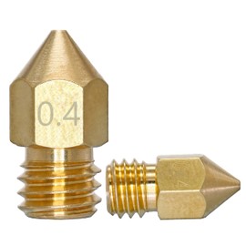 10 x 0.5 mm nozzles for Creality Ender 3, Ender 5, Cr10 etc. MK8 3D Printer Nozzle