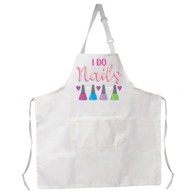 VAMSII Nails Stylist Apron Nail Tech Cosmetology Apron with Pocket I Do Nails Nail Apron Gifts