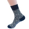 Hirsch Natur, Merino Fine Knit Norwegian Pattern Socks, 100% Wool