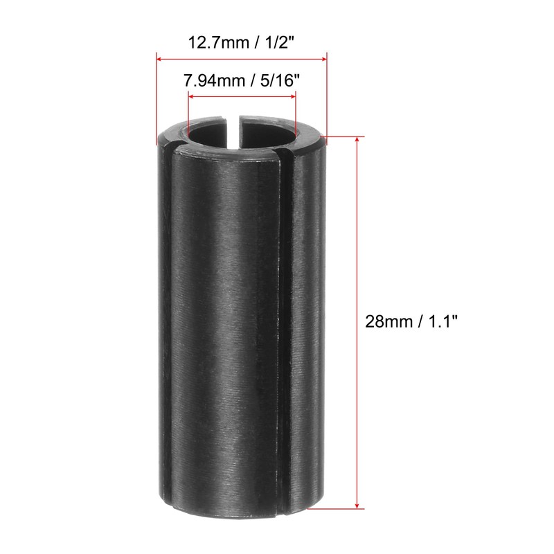 sourcing map Router Collet Driver Adapter Convert 12.7mm (1/2") to