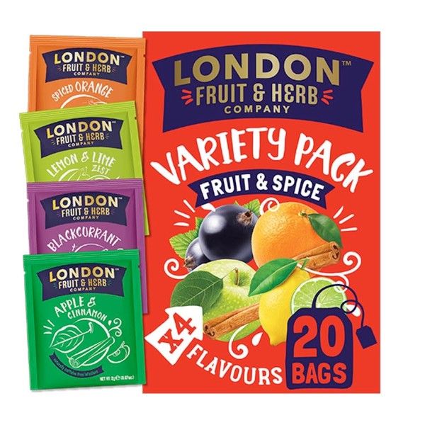 London Fruit & Herb Variety Pack Tea, Fruit & Spice