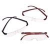 Hazuki Loupe Magnifier Glasses Red, Compact-M 1.32x Clear Eyeglasses for