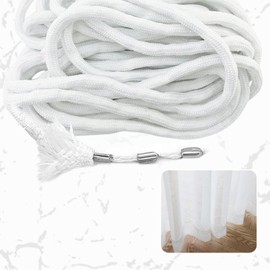 500 g Lead Tape for Curtains, 10 m Weight for Curtains, Lead Chain, Adds Pleats, Curtain Weight Bottom, Perfect Pleats, Curtain Fabrics, Mosquito Net, Outdoor Smooth Suspension (50 g/m)