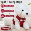 1 Pcs Anti-Zug-Leine, reflektierendes Step-In Welpengeschirr, gepolsterte Weste, weiches Mesh,