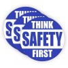Unbranded/Generic 3pcs - Think Safety First Hard Hat Decals Helmet