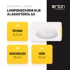 Alabaster Glass Lampshade - Replacement Glass - Diameter: 250 mm