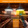 2-Pack Solar Chicken Coop Light with Timer, Barn Light for