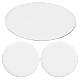 MECCANIXITY 2Pcs Stainless Steel Disc Blank Stamping Tag Engraved Stainless Steel Round Charm Pendant 1mm(T) 102mm/4" for Pendant Bracelet Necklace Jewelry Making Earring