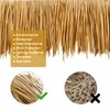 16.5ft Tiki Straw Roof Thatch-Mexican Style Artificial Palm Thatch Rolls