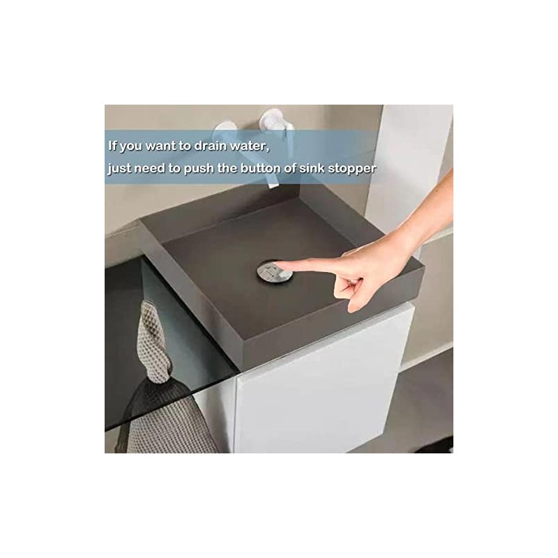 Bathroom Push Pop-Up Click Clack Plug Stopper, 66mm Push Sink