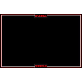 Drumming Drum Rug Mat, 4x6ft Cymbal Splash Drum Carpet Non Slip Soundproof, Drum Pad for Drummers Outdoor Summer, Floor Protection for Electric Drum Set Splash Stands, Music Practice Kit for Kids.