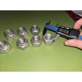 Unbranded 1”-14 Nut Self-Locking Flexloc Hi-Nut Aerospace NAS1022AX17 Aircraft (2 New)