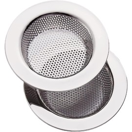 2-Pack Kitchen & Bathroom Sink Drain Strainers I 4.5 Inch Bathroom Drain Hair Catcher & Kitchen Sink Strainer with 2.75" Bowl Area I Kitchen Sink Stopper Drain Cover I Kitchen Sink Strainer Basket