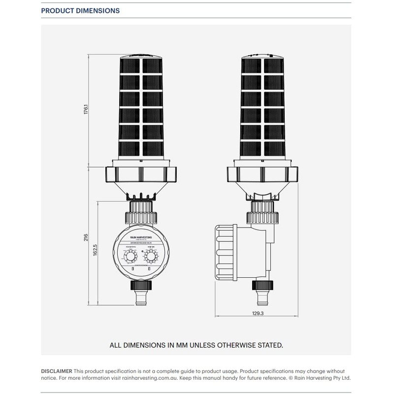 Rain Harvesting Electronic Release Valve First Flush Diverter Upgrade