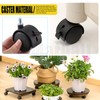 Mardatt 4Pcs 2 Inch Nylon Swivel Caster Wheel with Brake,