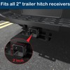 Heavy American Flag Metal Trailer Hitch Cover for 2 Inch