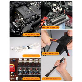 LLPT Gewebeband Isolierband 3er-Packs Baumwolle Klebeband Hochtemperaturbeständiges und flammbeständiges Fasergewebe-Wickelband für Drahtwebstühle mit klebrigem Silikonkleber (HC213)