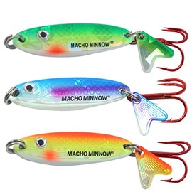 Northland Tackle Macho Minnow Ice Fishing Spoon, 1/4 Oz, Assorted, 1/Cd
