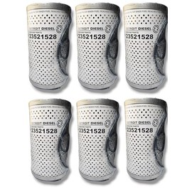 23521528 Fuel Filter Water Separator Fits Detroit Engines Replaces FF5369W P550757 (Pack Of 6)