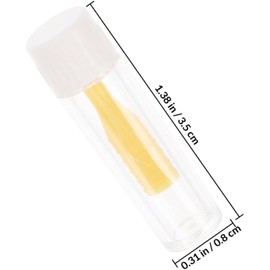 CLISPEED Palitos Diseño Lentes de Silicona de Rígidos para Contacto Amarillos, 12 Piezas Reutilizables Succión Fácil y Ligero para Uso Diario y Viajes